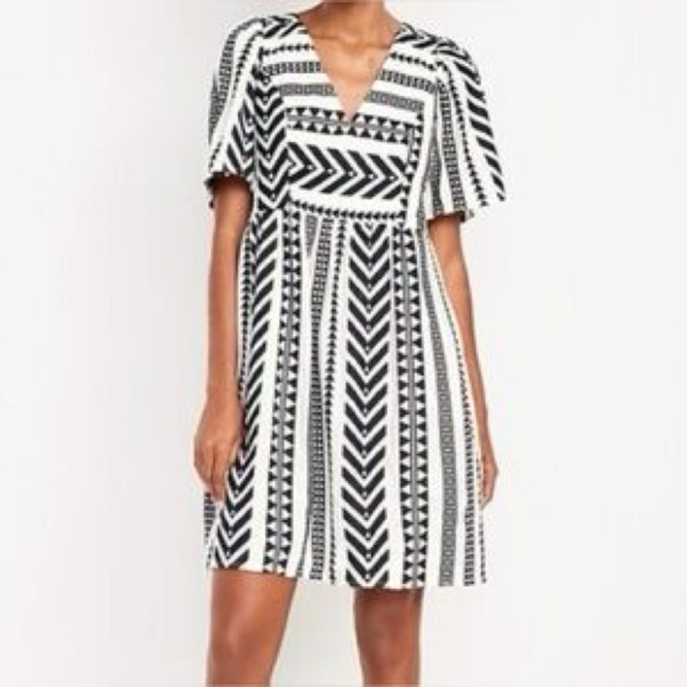 Old Navy Jacquard Mini Swing Dress
